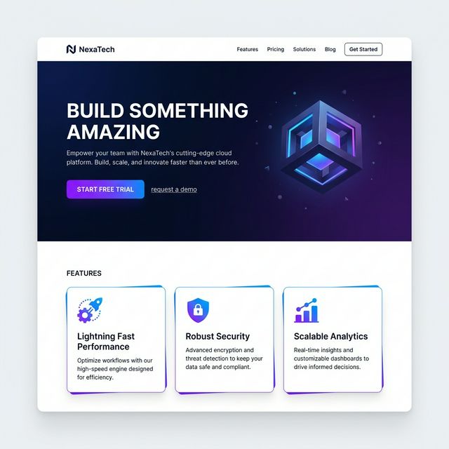 Responsive Landing Page Screenshot